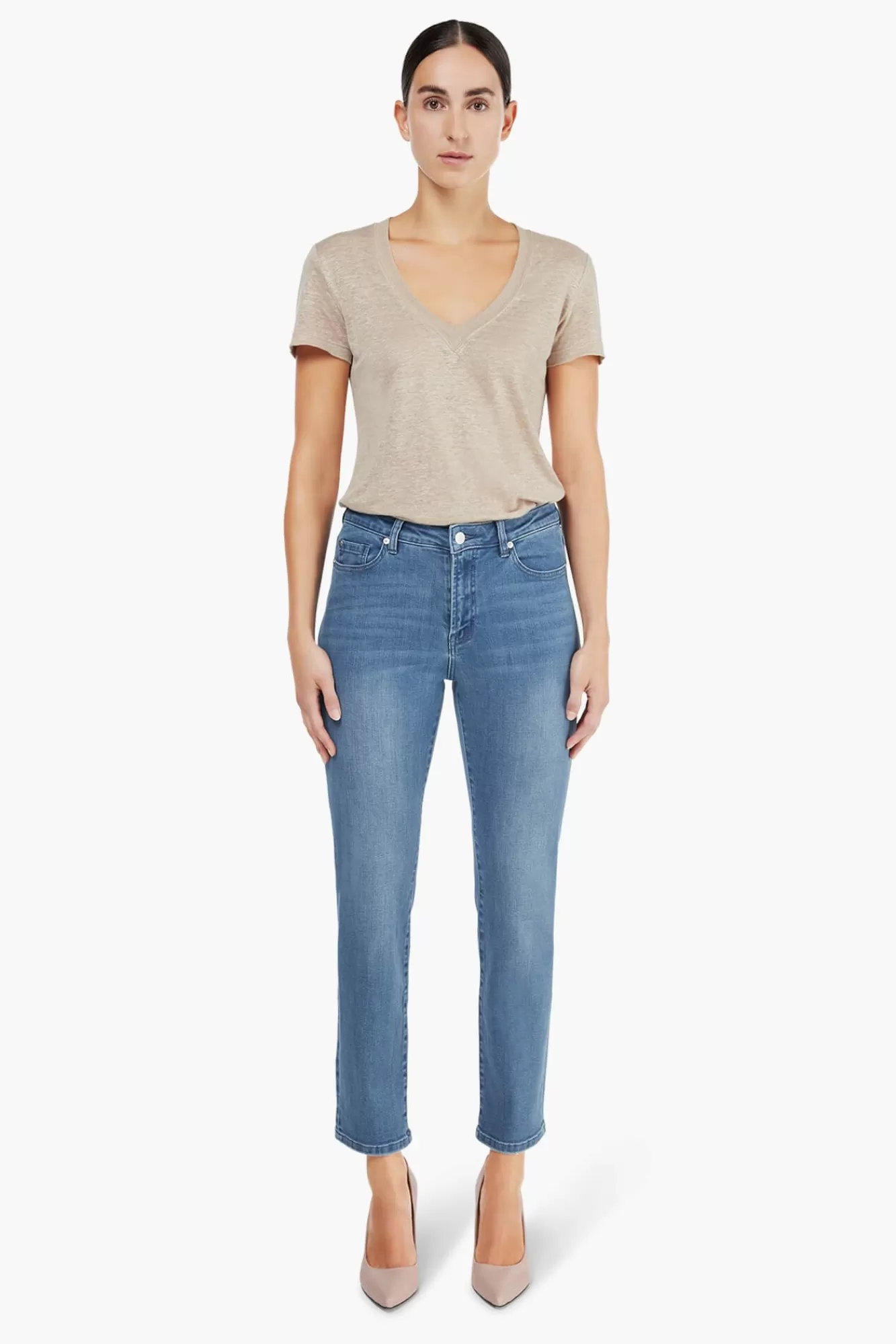 Best Sale JANICE Blauwe Mom Jeans Cooper Dark Denim 009