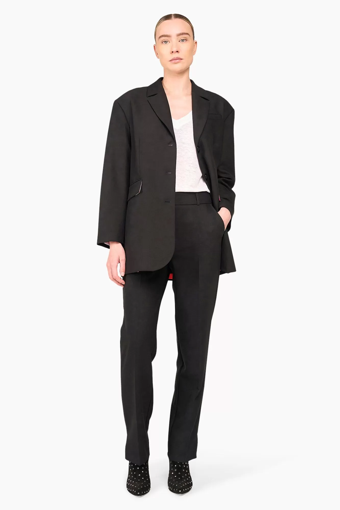 Best Sale JANICE Blazer Dames Oversized Buddy Zwart