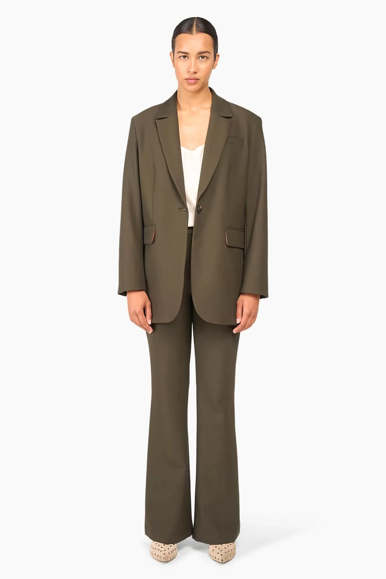 Discount JANICE Blazer Dames Oversized Hank Groen