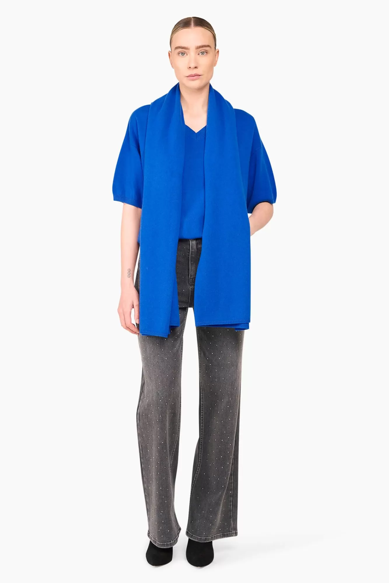 Cheap JANICE Cashmere Blend Truitje Dames Romeo Blue