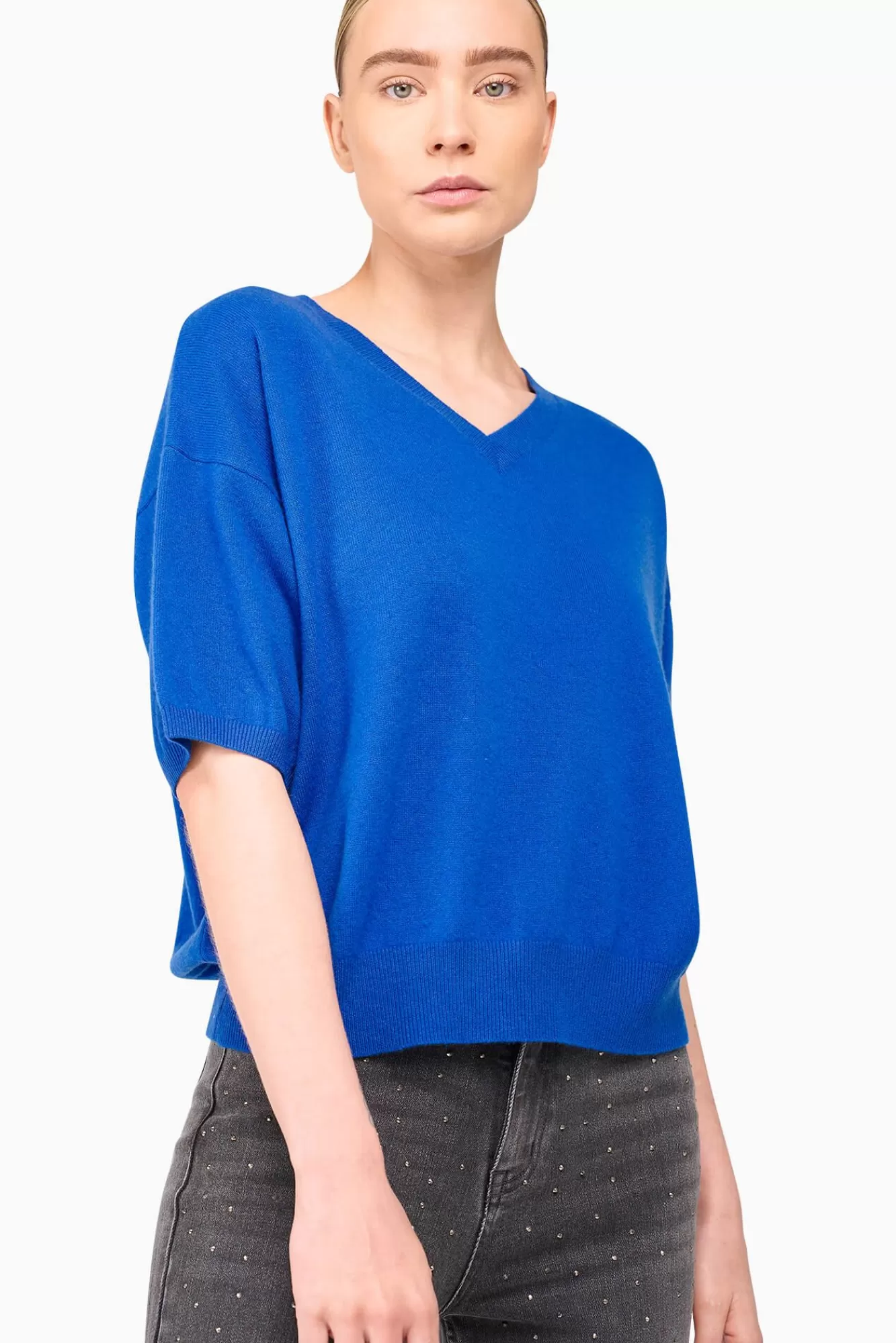 Cheap JANICE Cashmere Blend Truitje Dames Romeo Blue