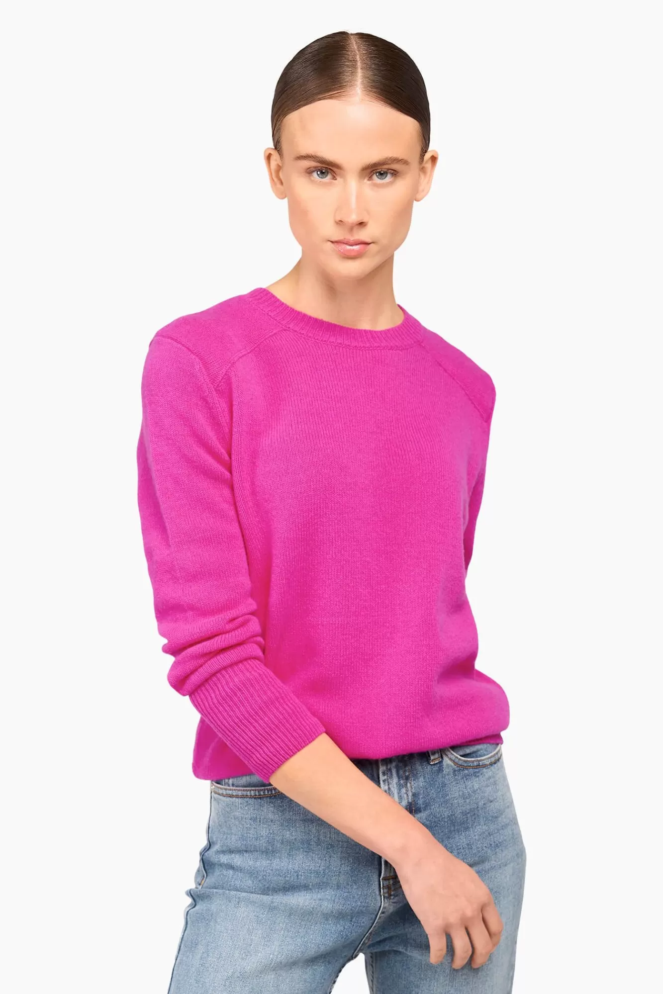 Outlet JANICE Cashmere Trui Dames Brody Roze