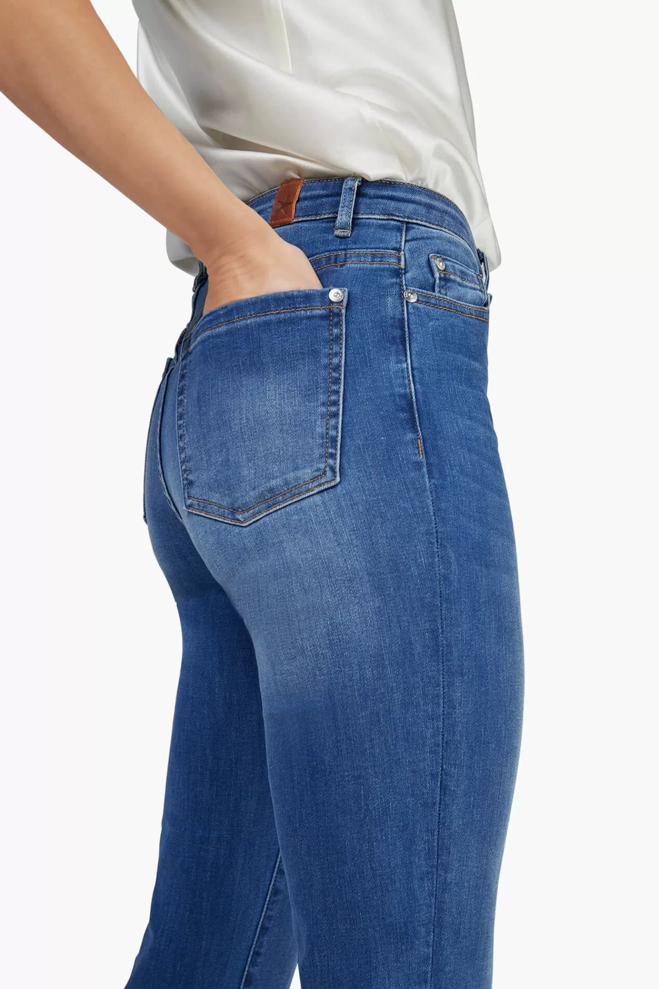 Cheap JANICE Donker Blauwe Mom Jeans Cooper Blue 111