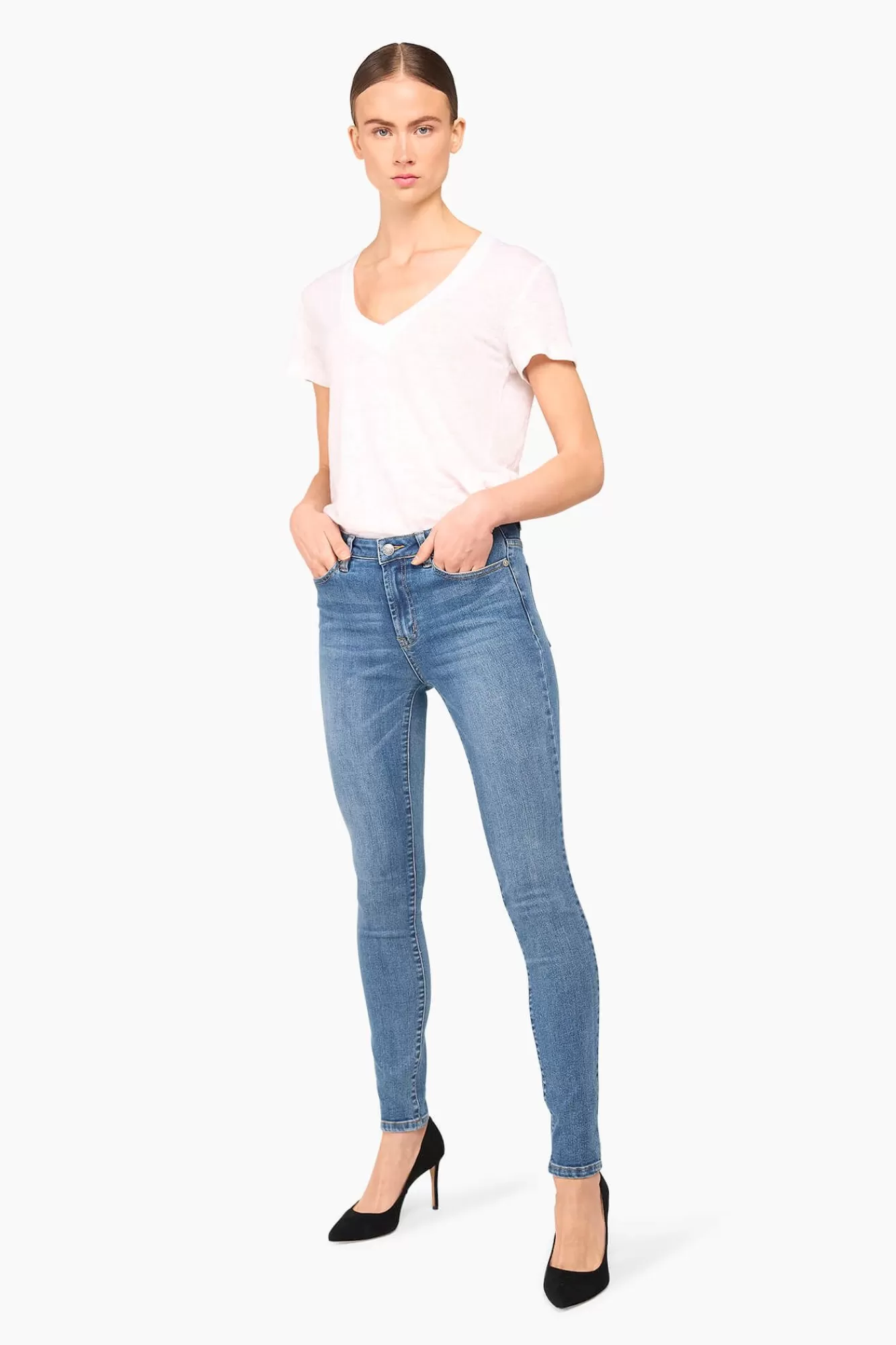 Best JANICE High Rise Skinny Jeans Dames Rocket Blue 405