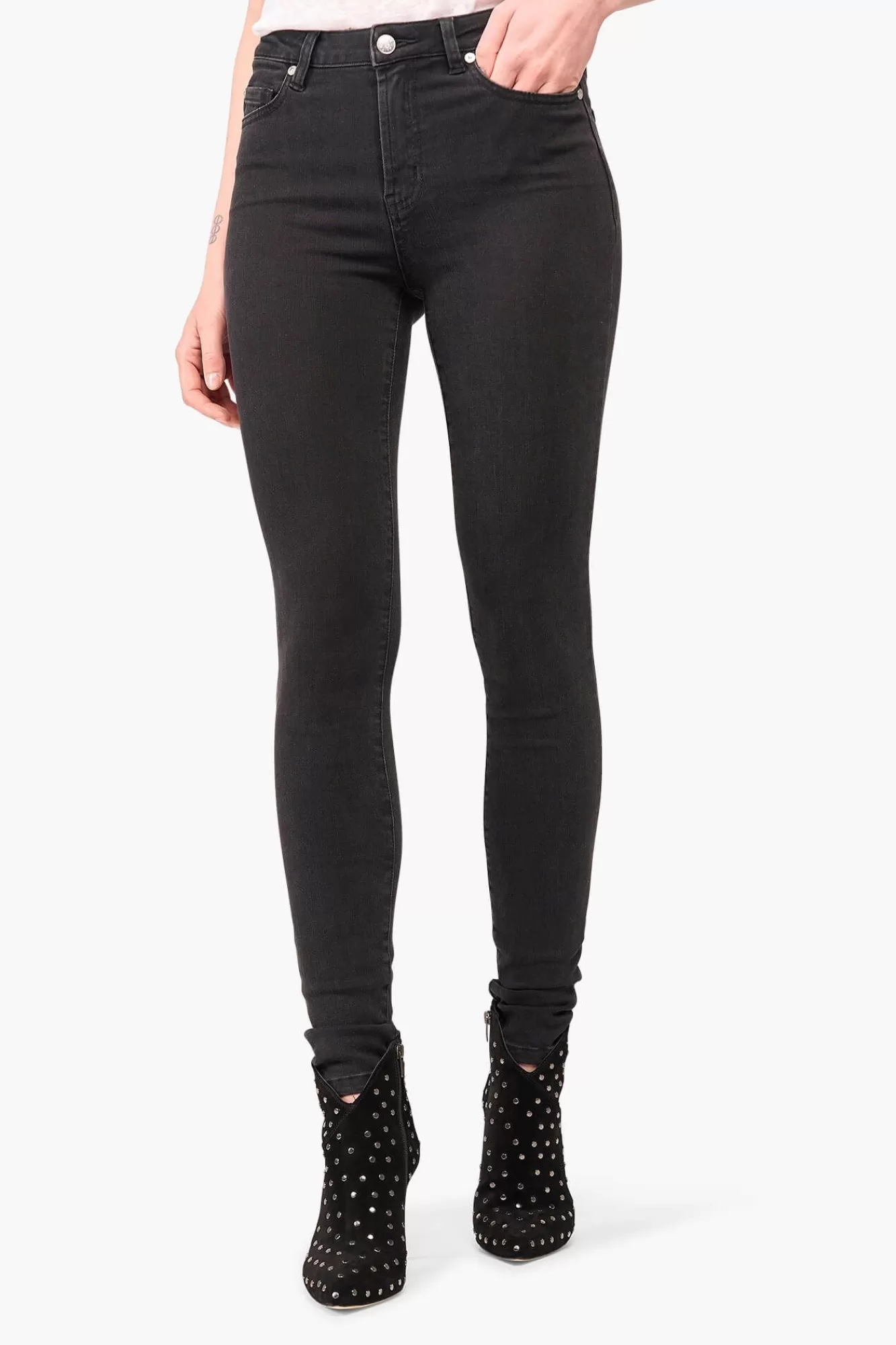 Cheap JANICE High Rise Skinny Jeans Rocket Black 410