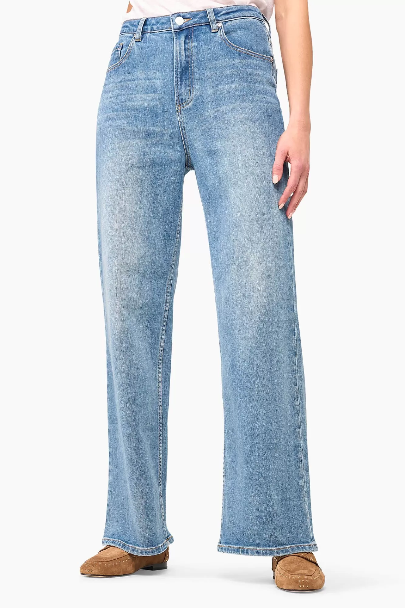 New JANICE Jeans Dames Wijde Pijp Jason Blauw 405