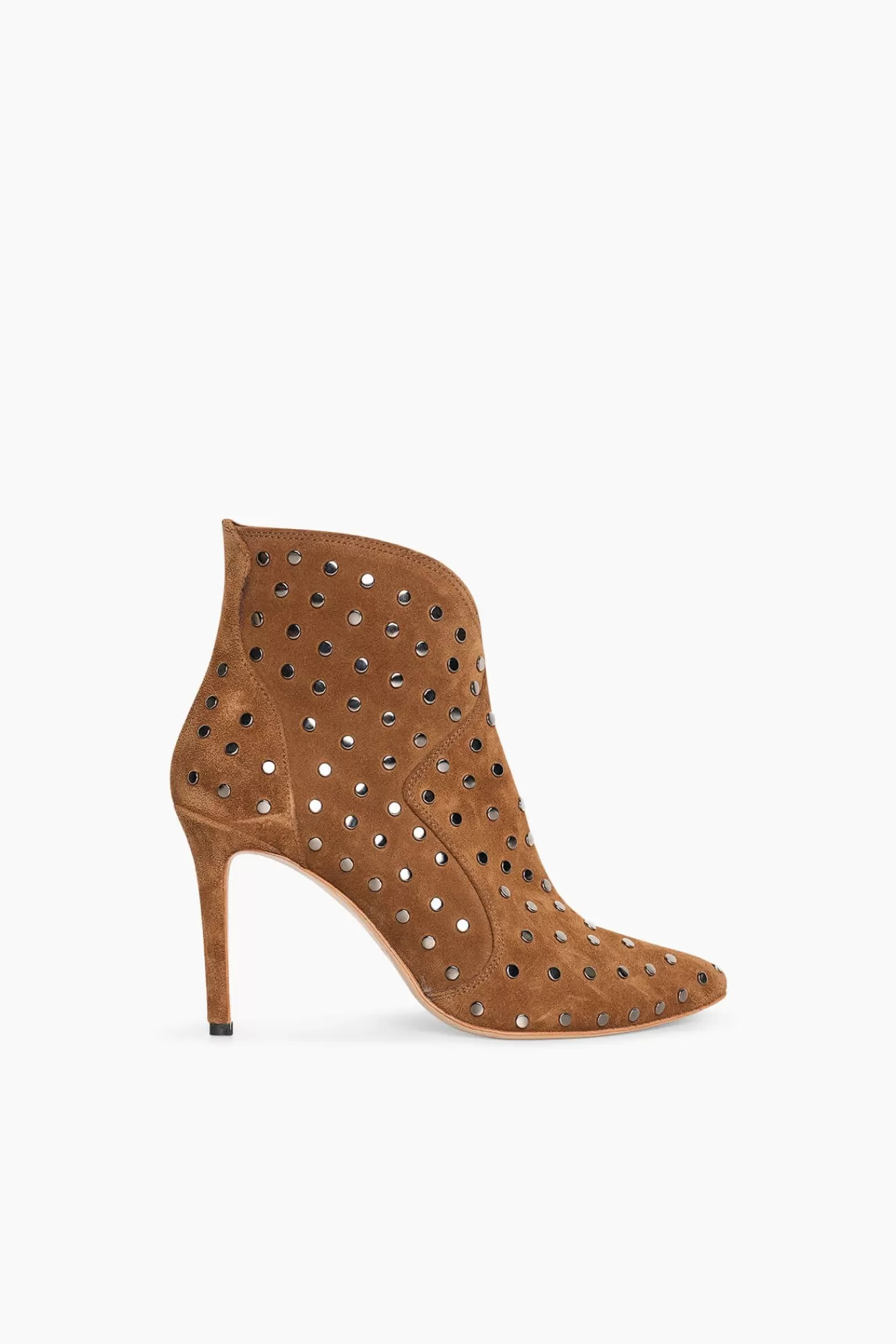 Sale JANICE Laarsjes Dames Studs Suede Stewart Cognac