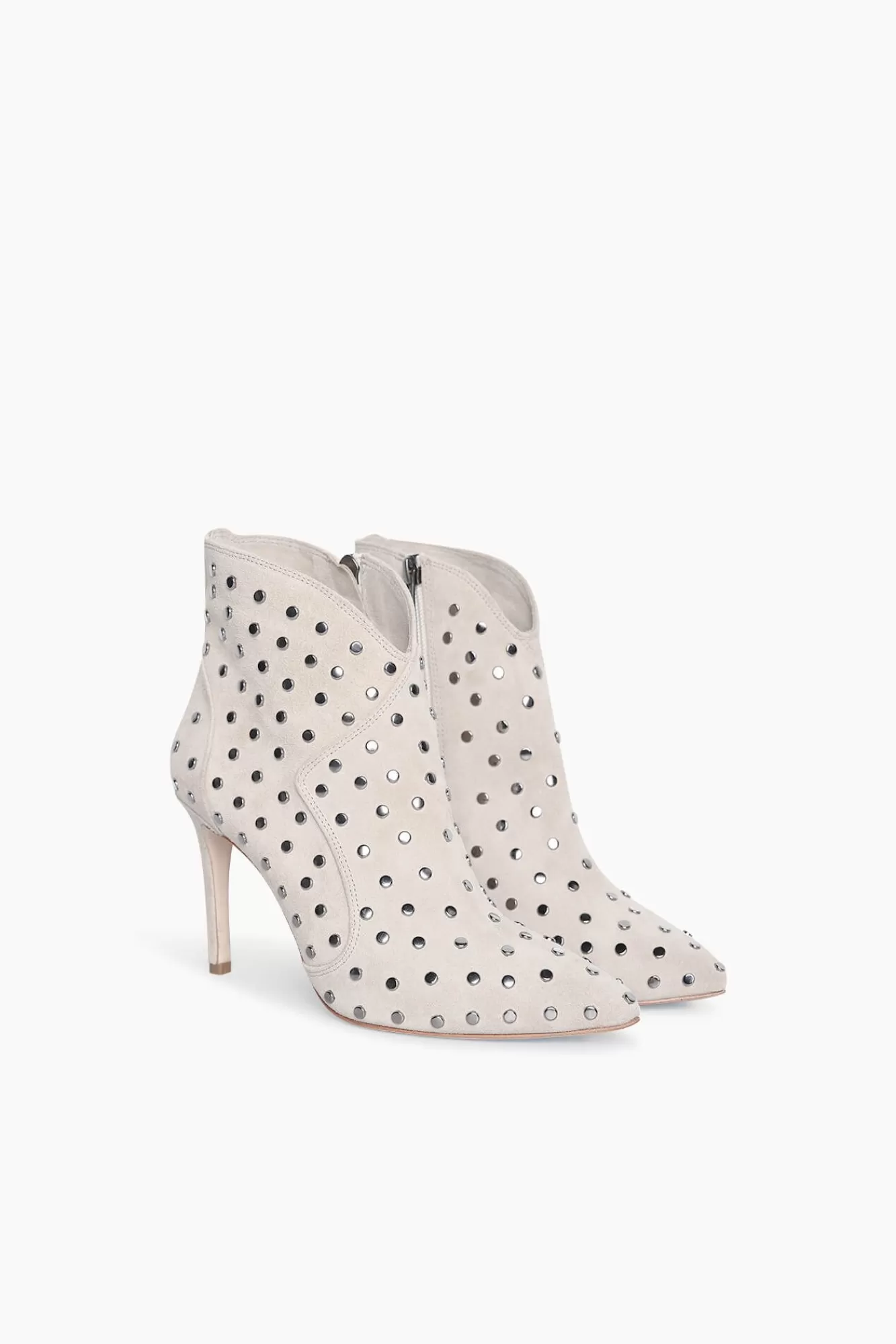 Fashion JANICE Laarsjes Dames Studs Suede Stewart Nude