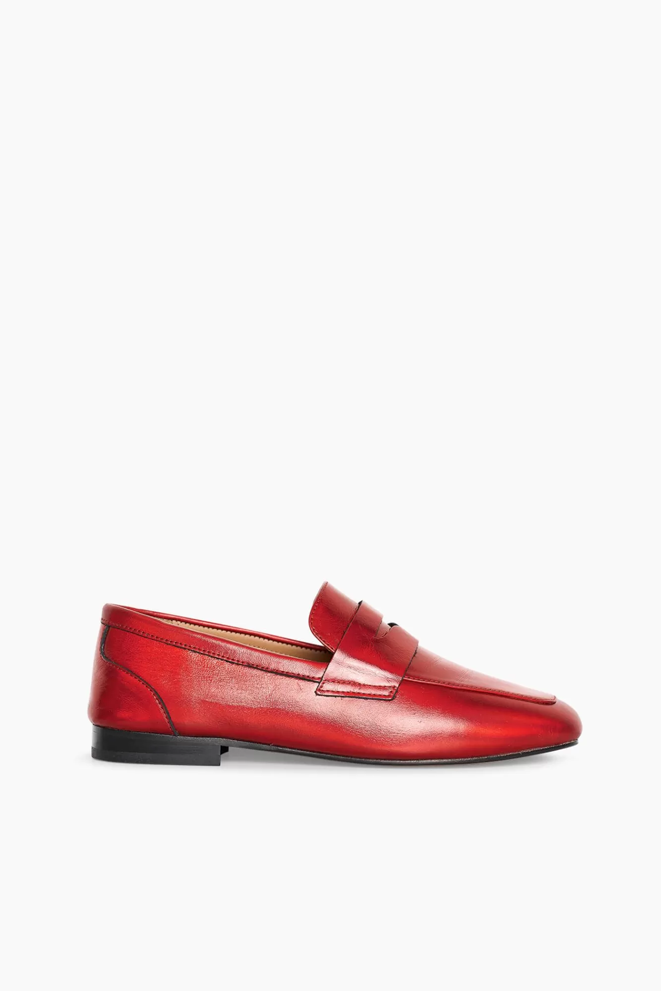 Store JANICE Loafer Dames Leer Burt Rood