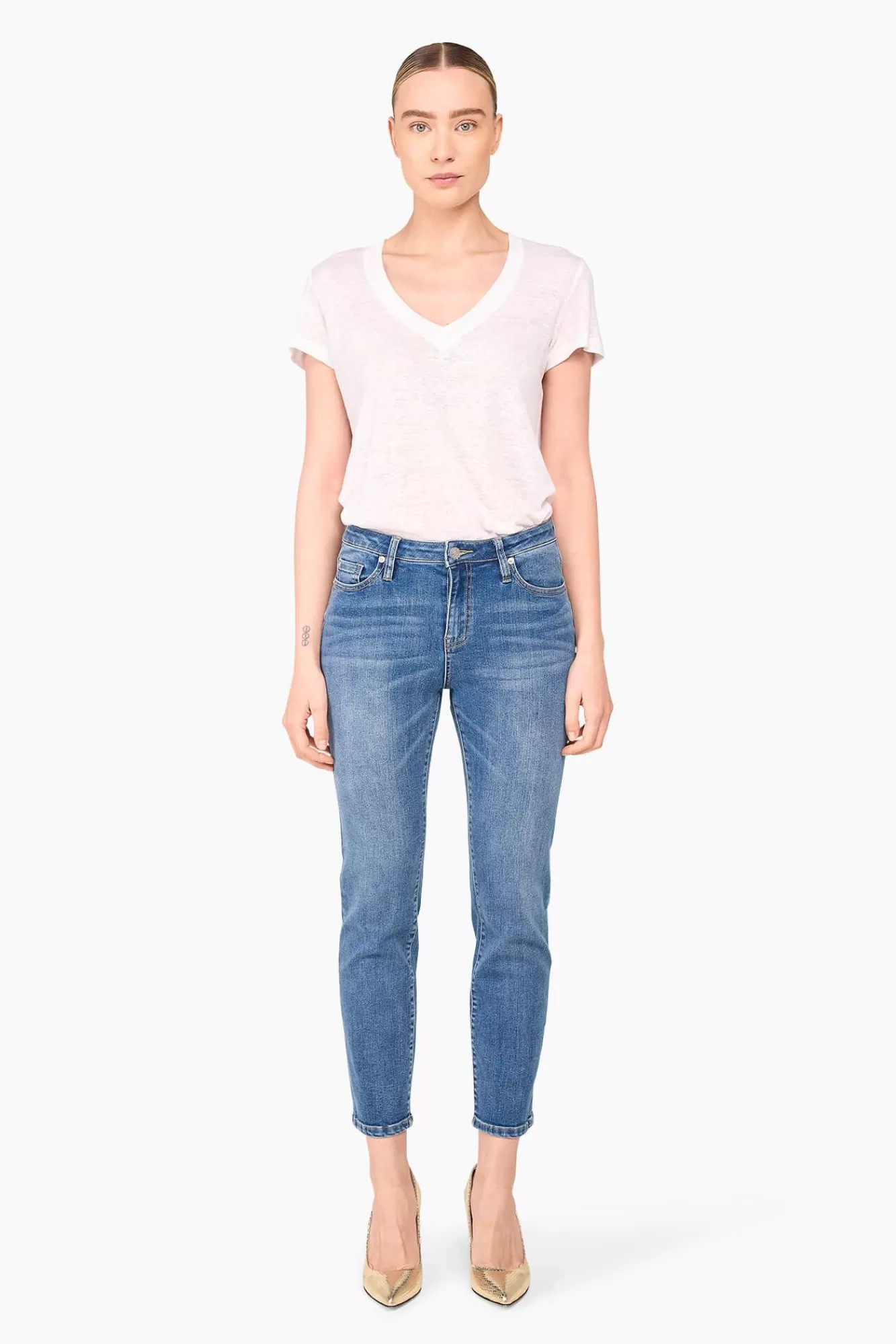 New JANICE Mom Jeans Cooper Blauw 405