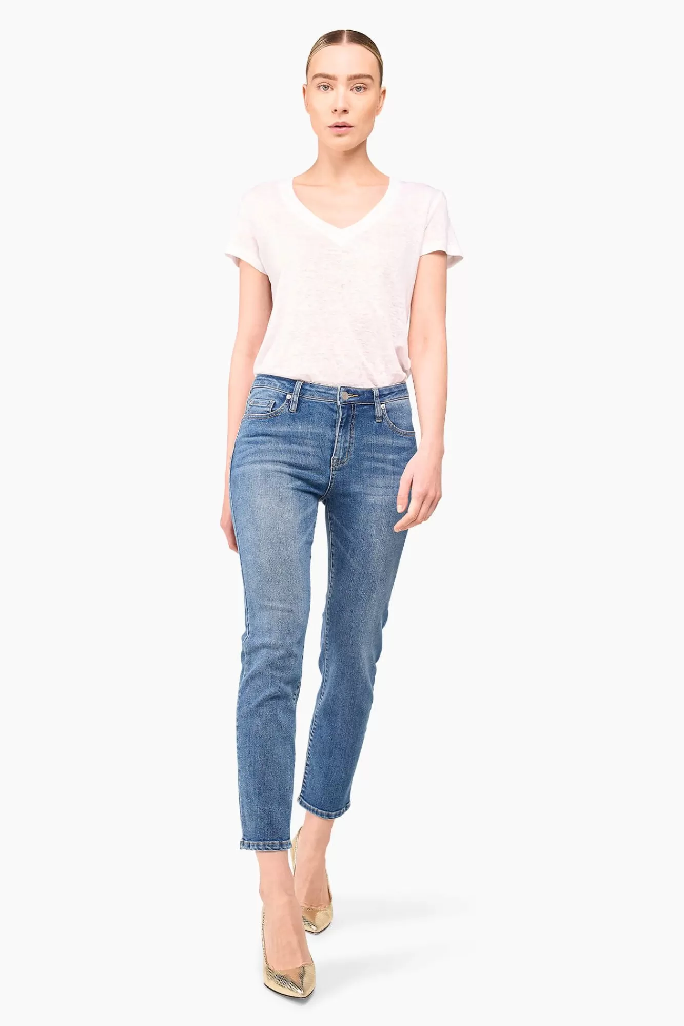 New JANICE Mom Jeans Cooper Blauw 405