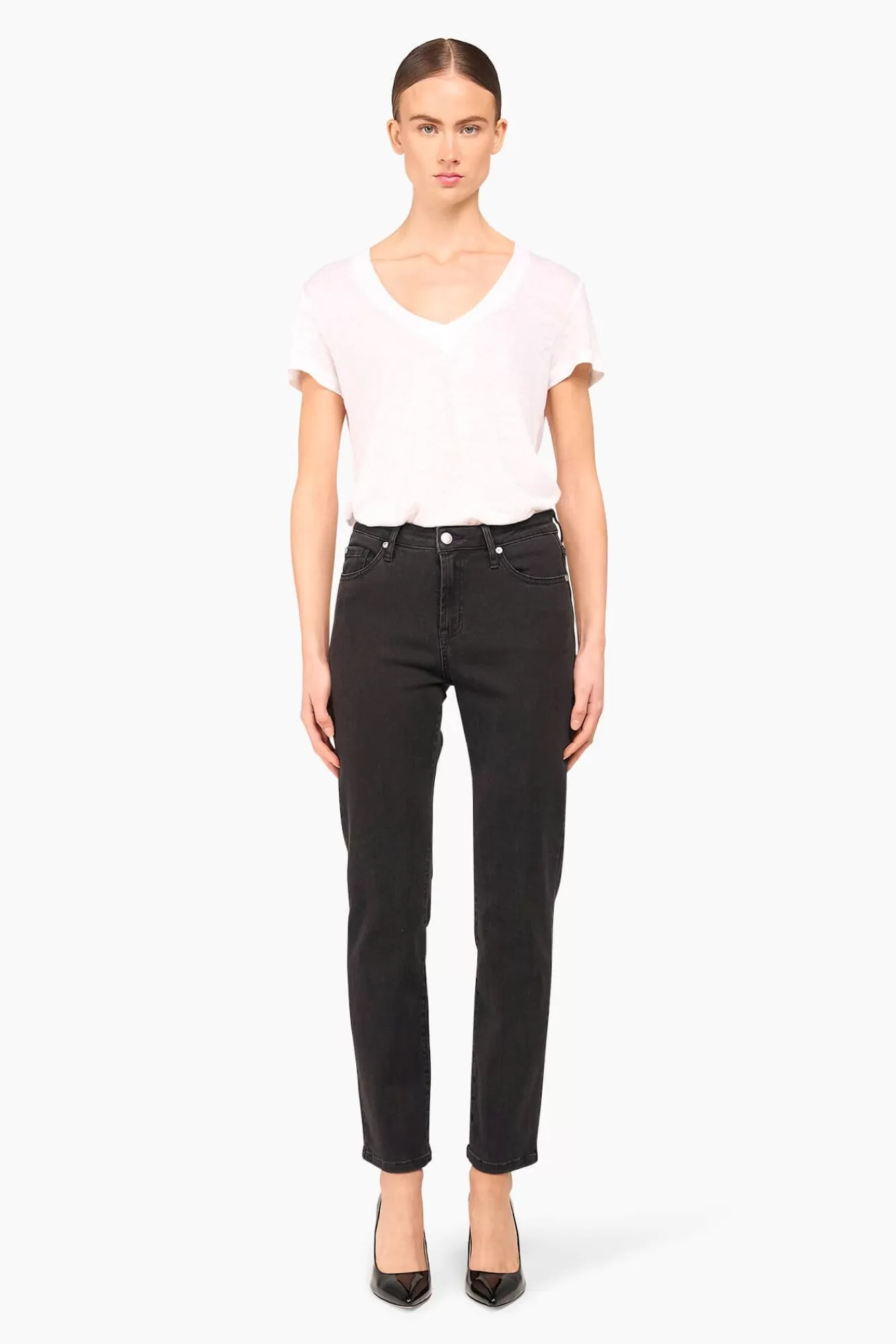 Hot JANICE Mom Jeans Cooper Zwart 410