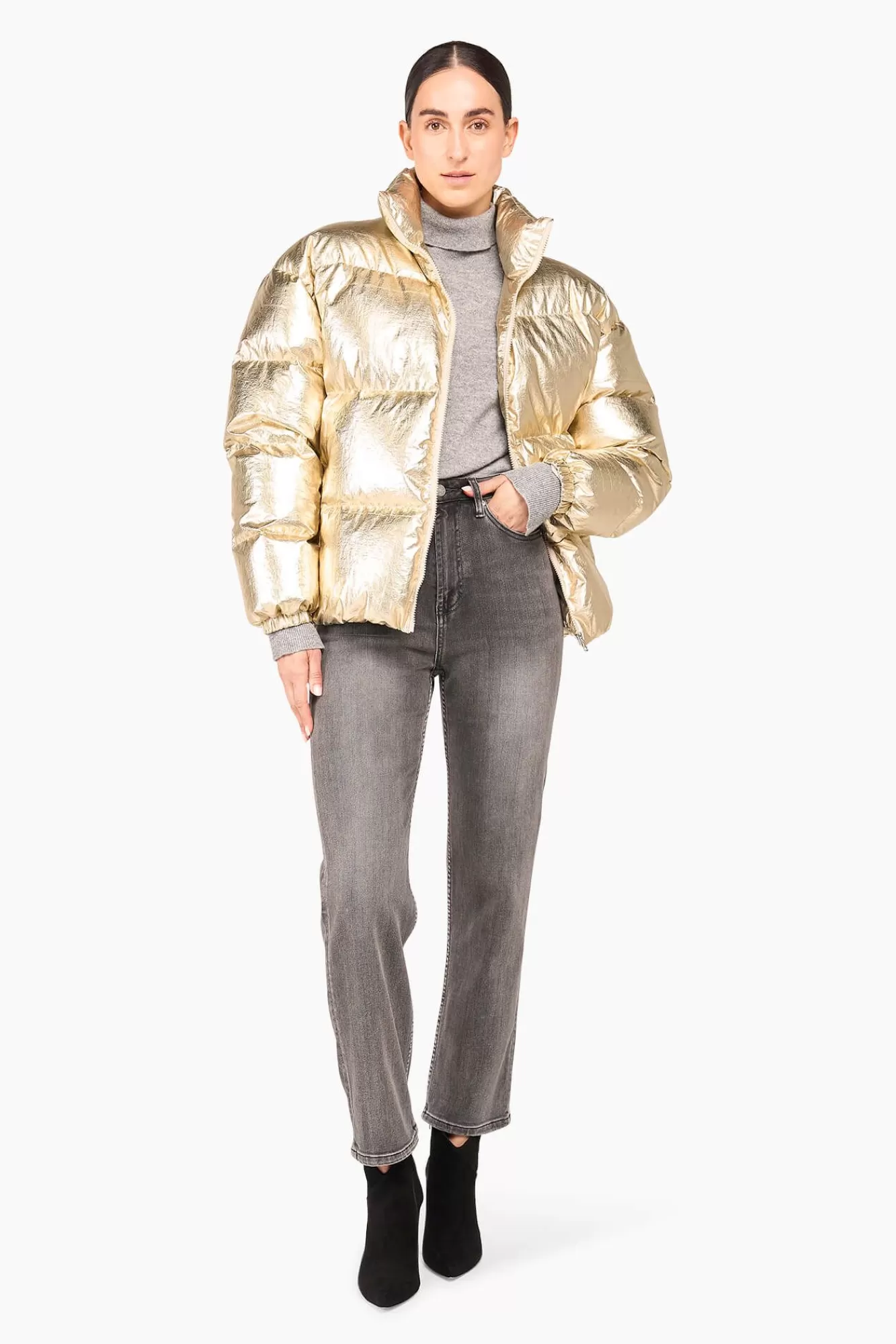 Outlet JANICE Puffer Jas Dames Jax Gold