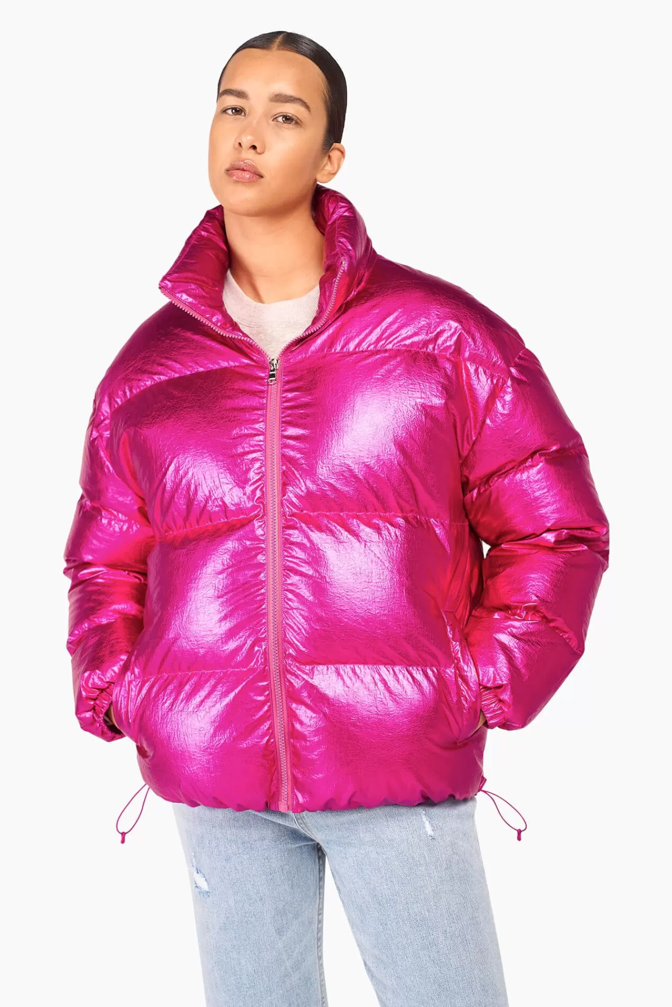 Store JANICE Puffer Jas Dames Jax Roze