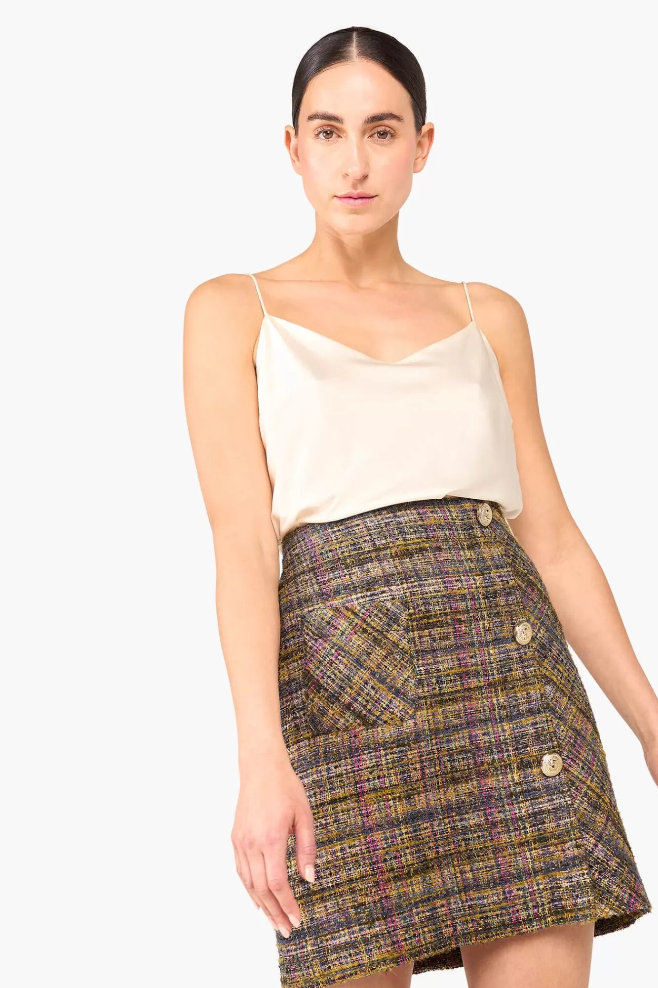 Online JANICE Rok Tweed Lurex Dwight Groen