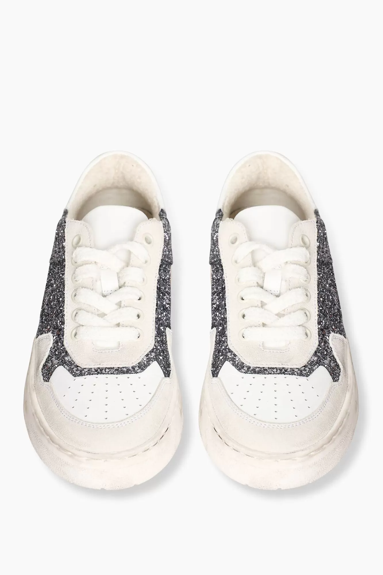 Shop JANICE Sneakers Dames Duncan Grey Gun Metal Glitters