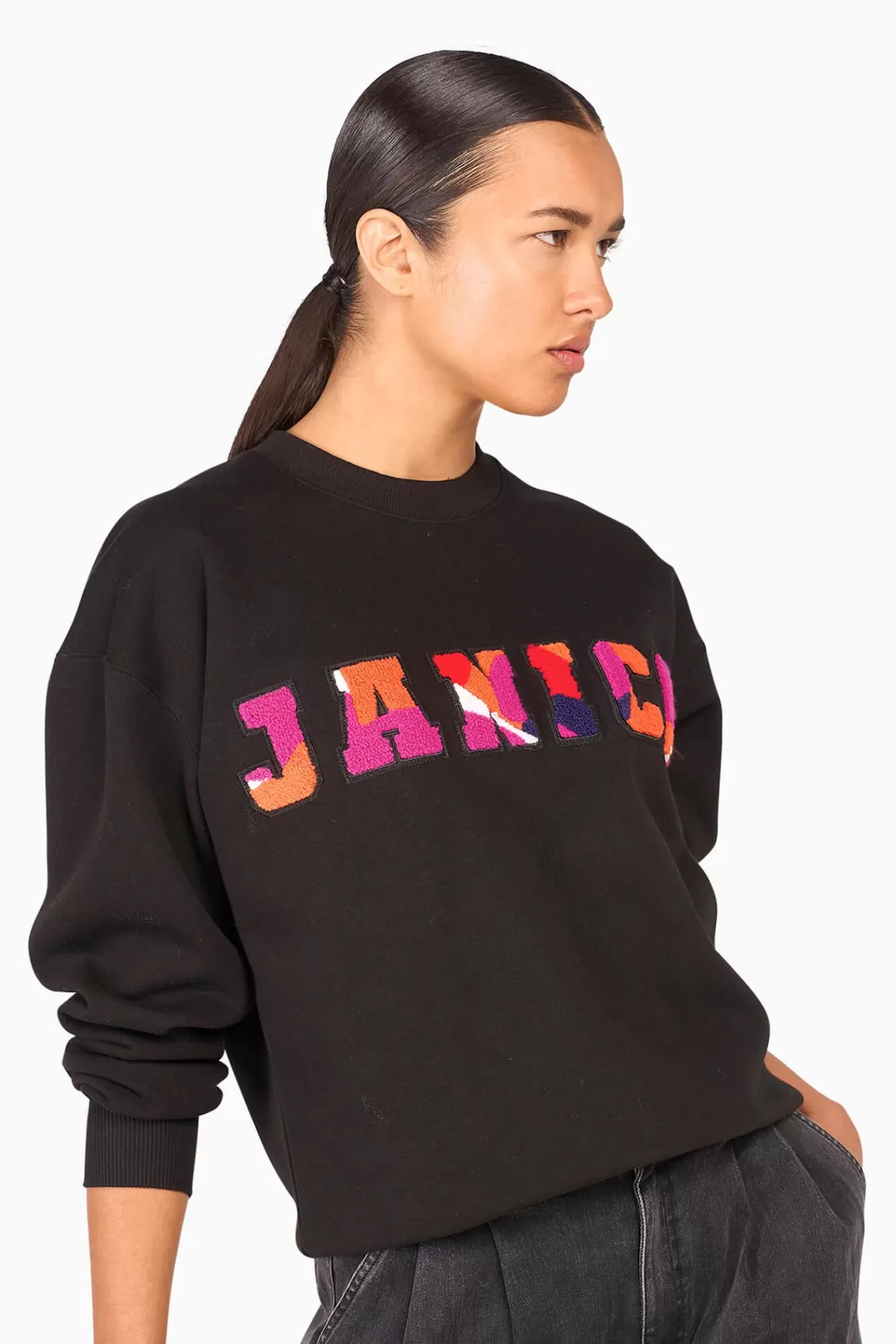 Cheap JANICE Sweater Dames Andy Logo Zwart