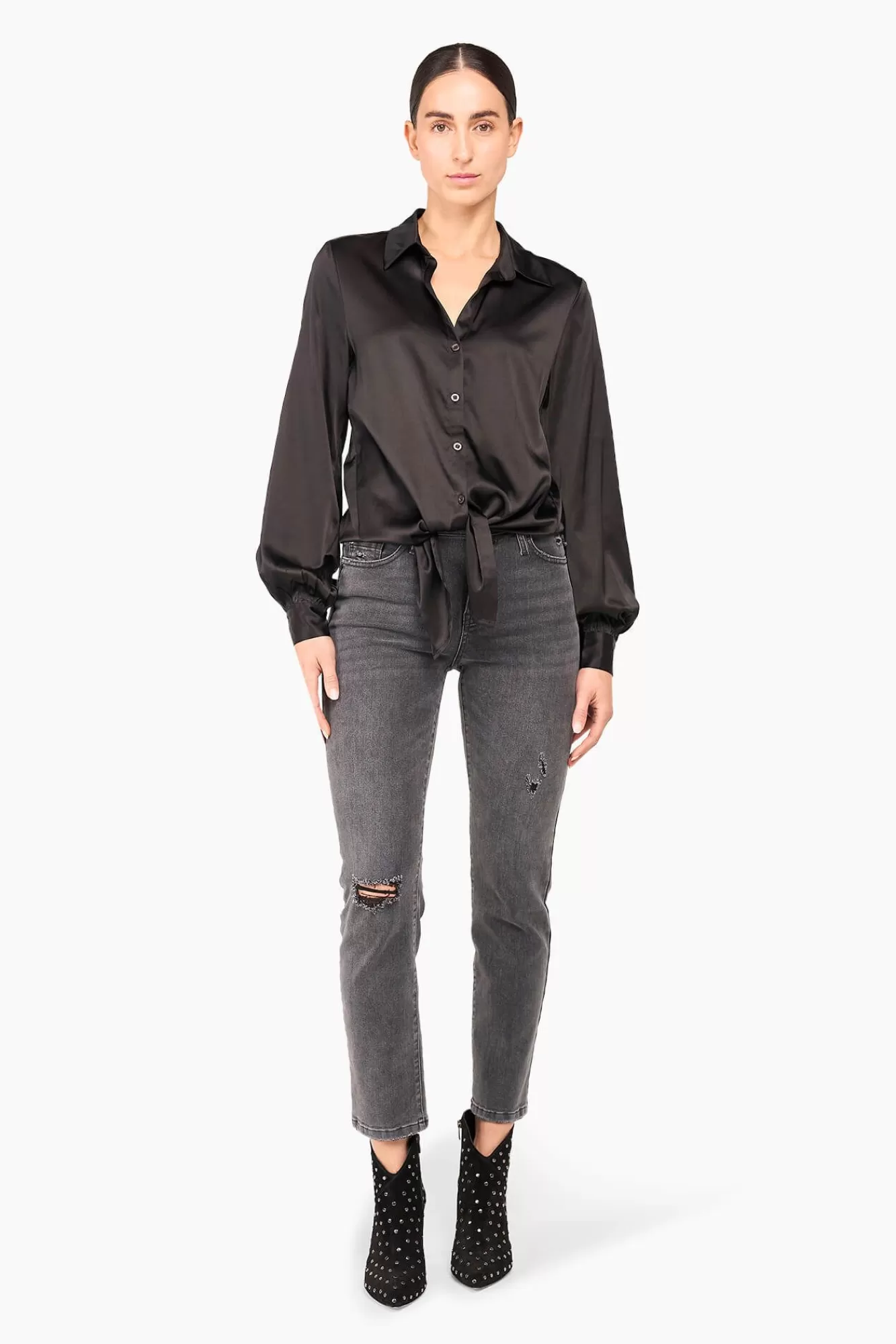 Store JANICE Zijden Blouse Dames Bobby Zwart